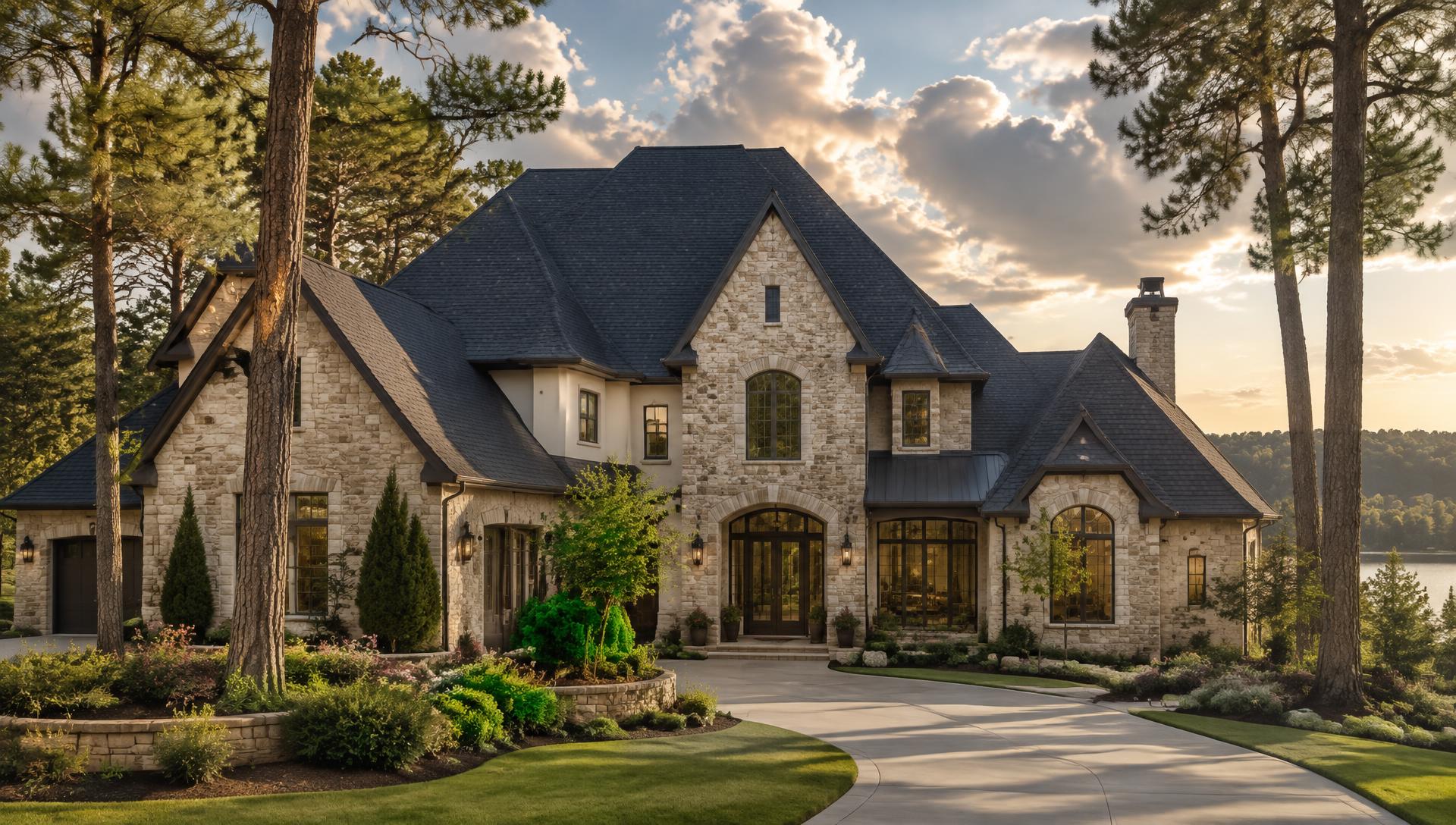 Residential home with a dark architectural shingle roof